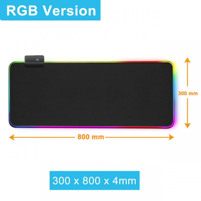 RGB Gaming Mouse Pad with LED Lights