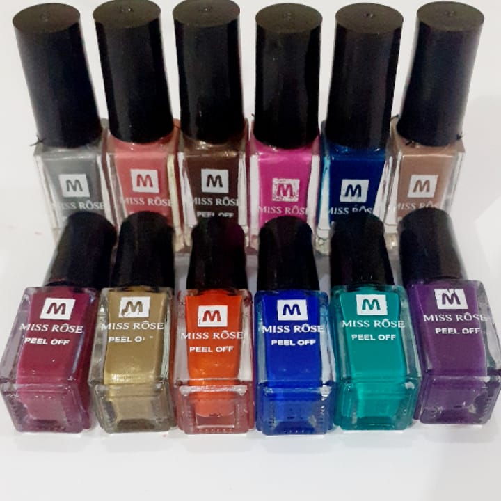 12 Nail Polish Multicolor