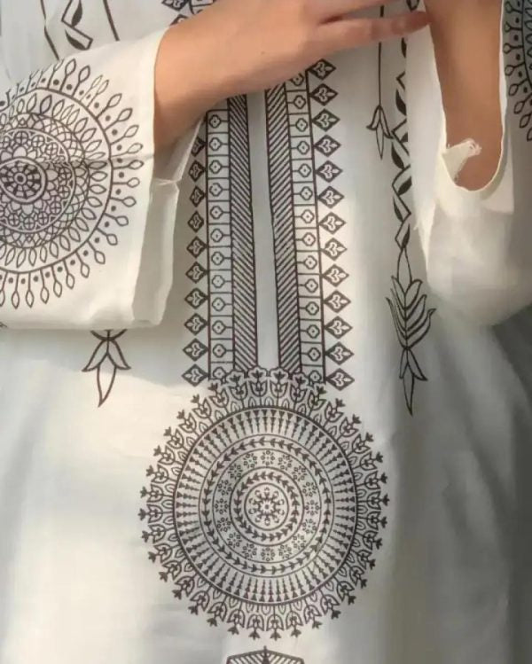 2 Pcs Stitched Saphire Print