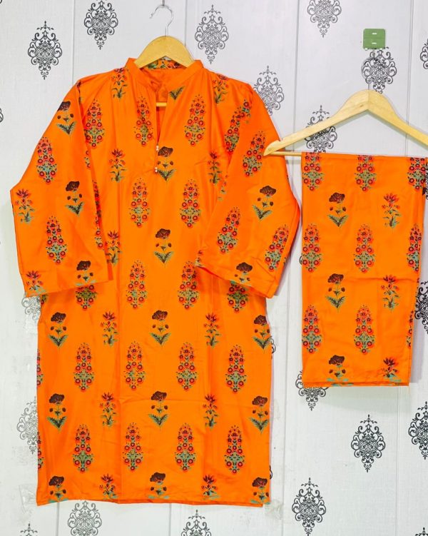 Flower Print Stitched