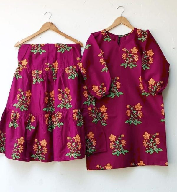 2 Pcs Stitched Sharara