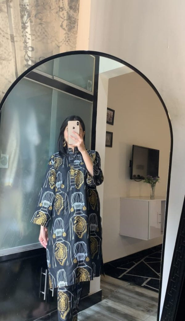 Girl Print 2 Pcs Dress