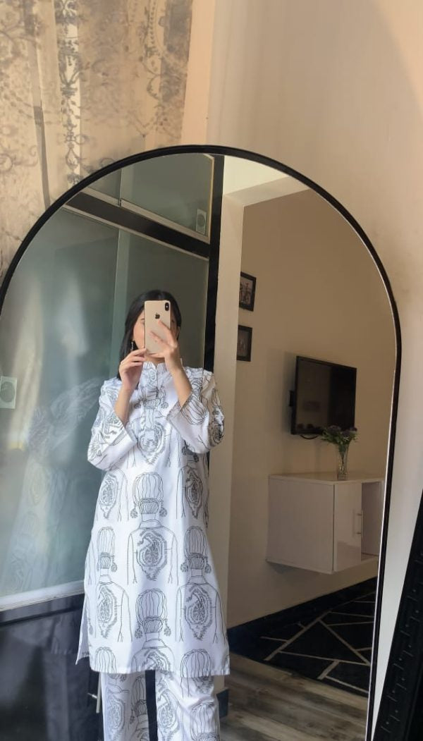Girl Print 2 Pcs Dress