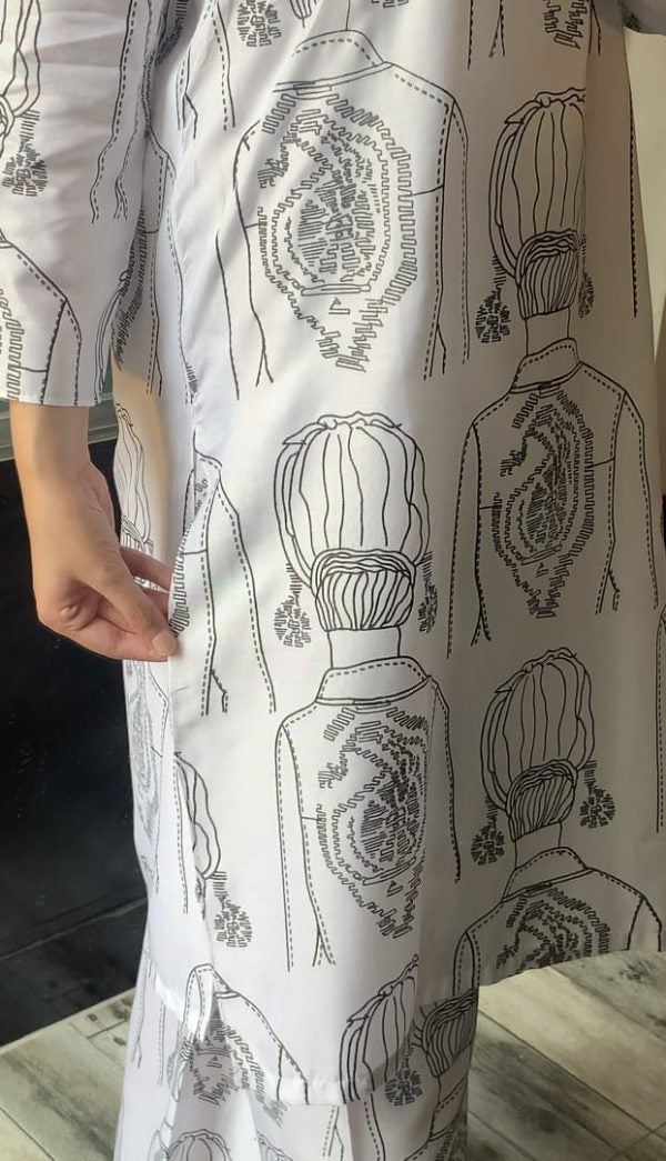 Girl Print 2 Pcs Dress