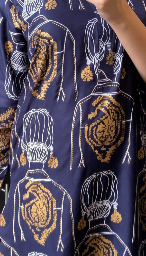 Girl Print 2 Pcs Dress