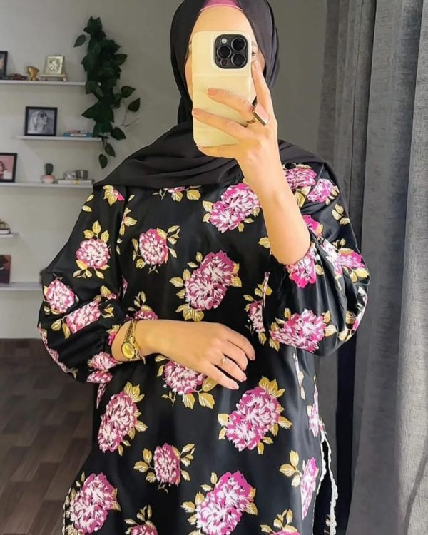 2 Pcs Stitched Gulab Print