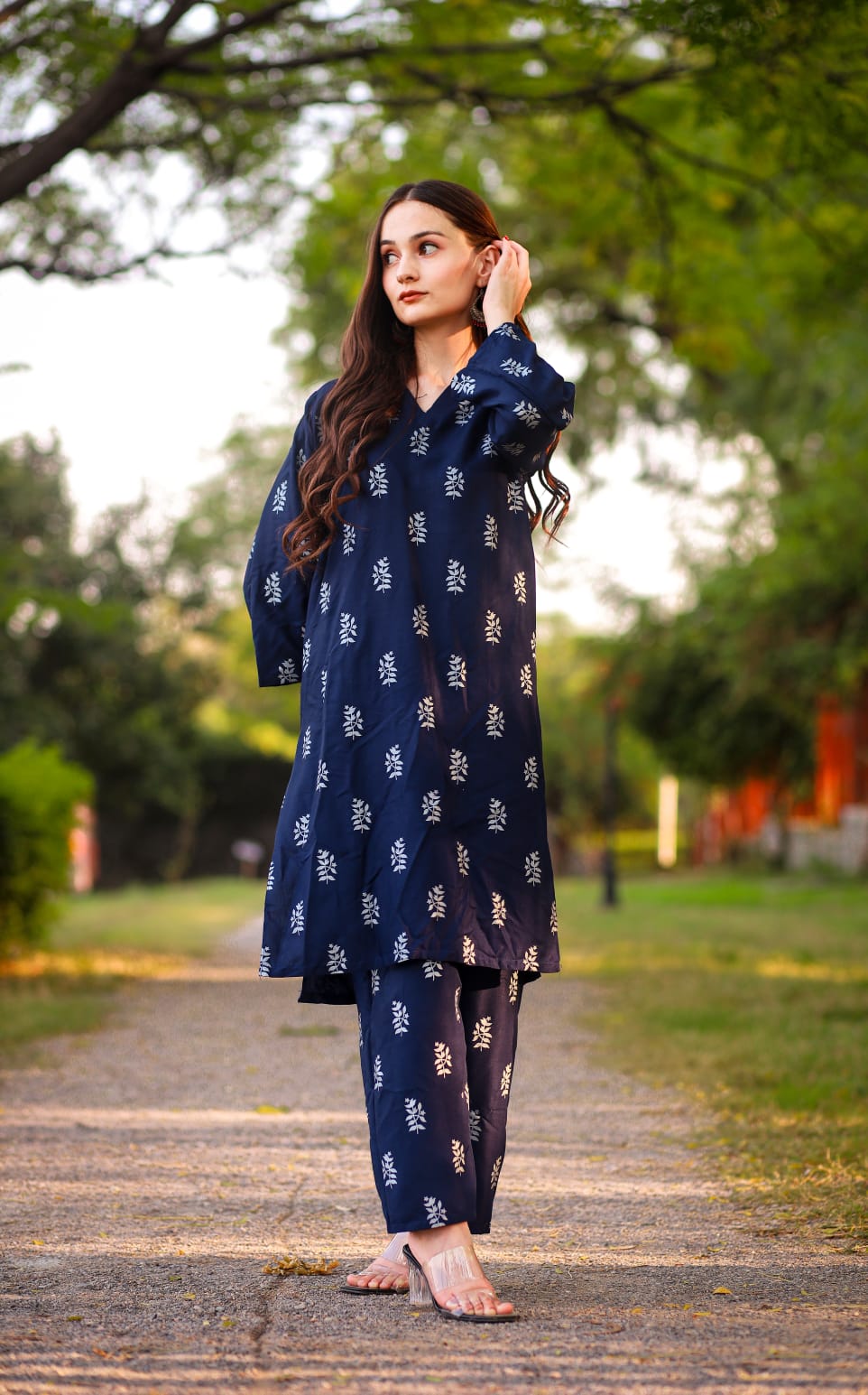 2 Pcs Stitched Star Print