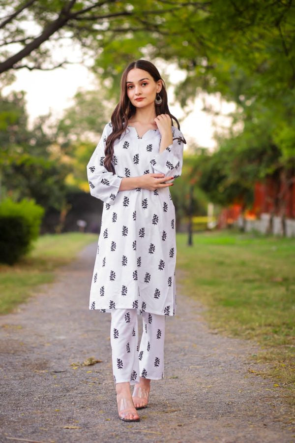 2 Pcs Stitched Star Print