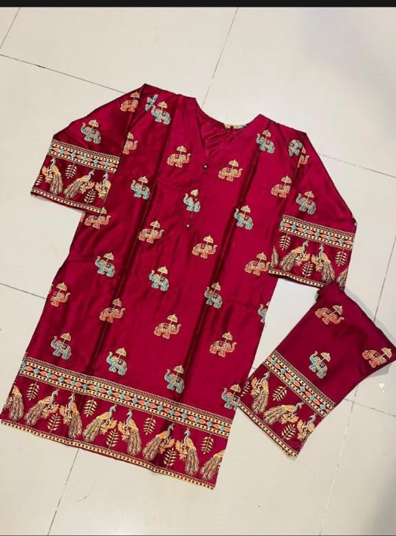 Elephant Print Stitched
