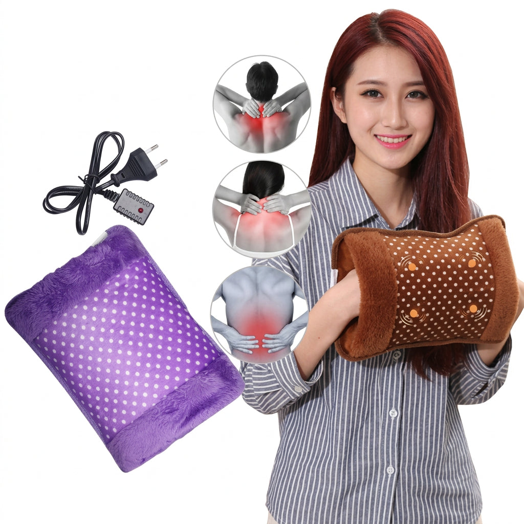 Emporium Bazaar Electric Heating Pouch – Purple Polka Dot Cover with Power Lead and Accessories | Pakistan