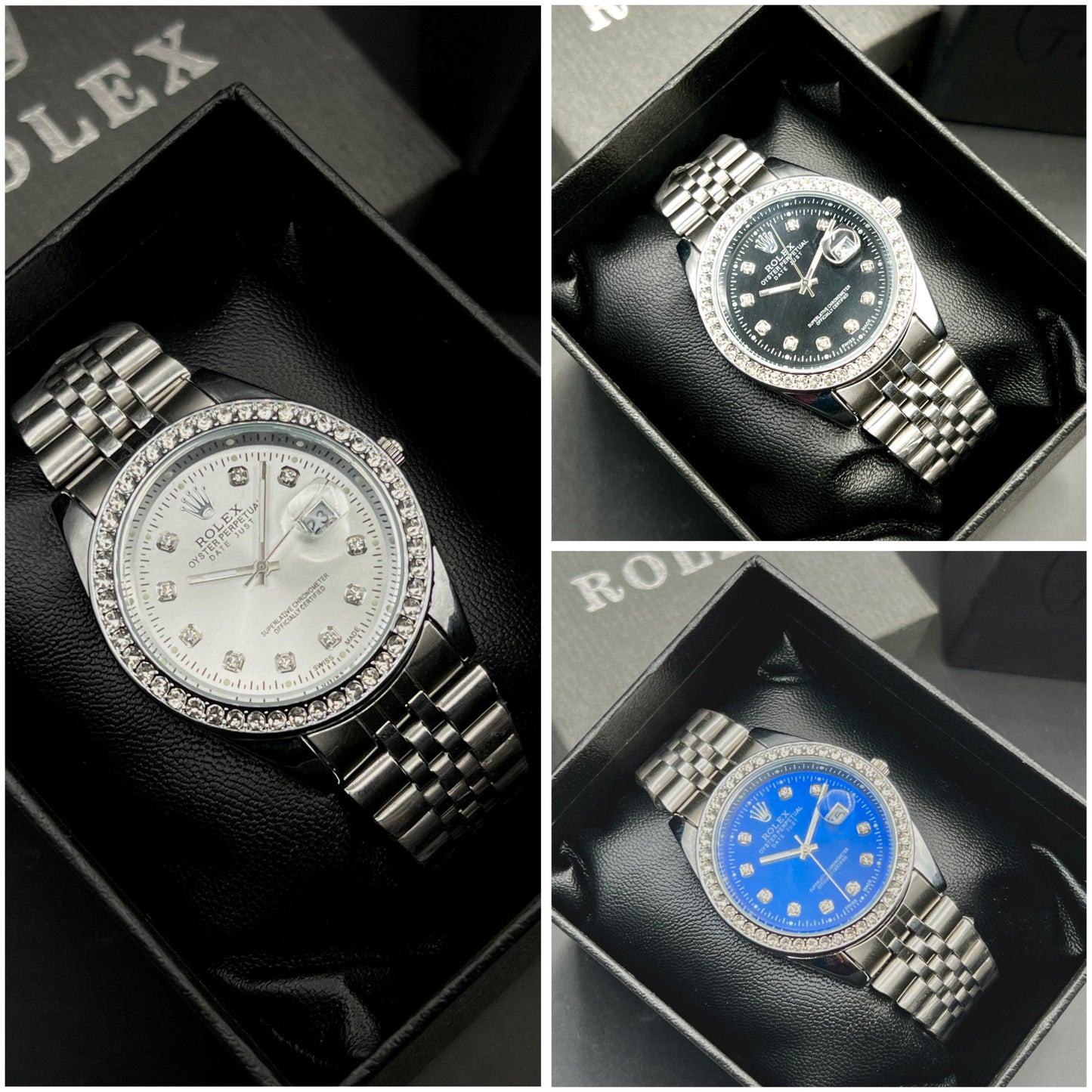 Rolex Stylish Stone Watch