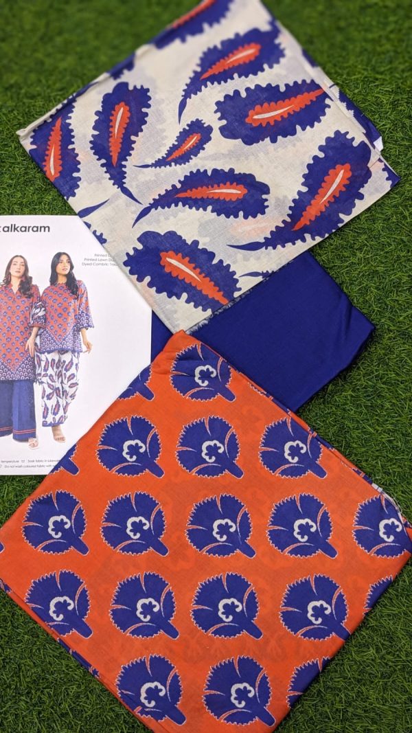 Alkaram Lawn | Unstitched 3 Pcs