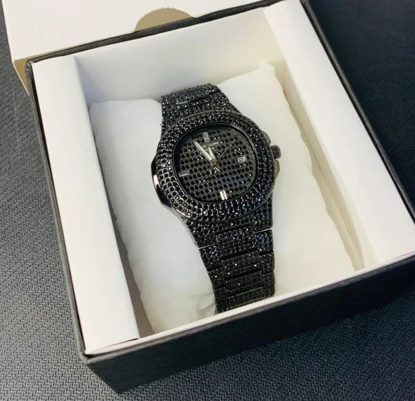 New Luxury Black Stone Watch