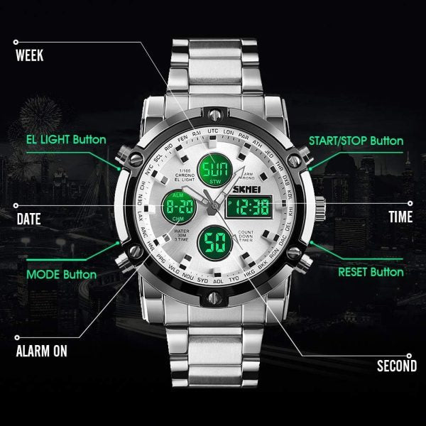 Skemie Men’s Digital Waterproof Watch