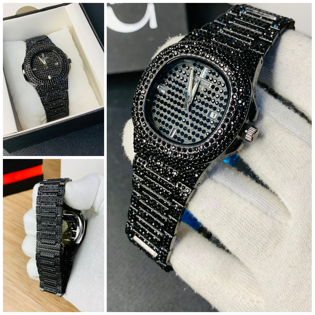 New Luxury Black Stone Watch