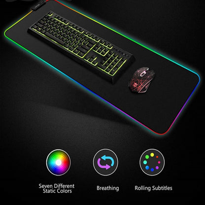 RGB Gaming Mouse Pad with LED Lights