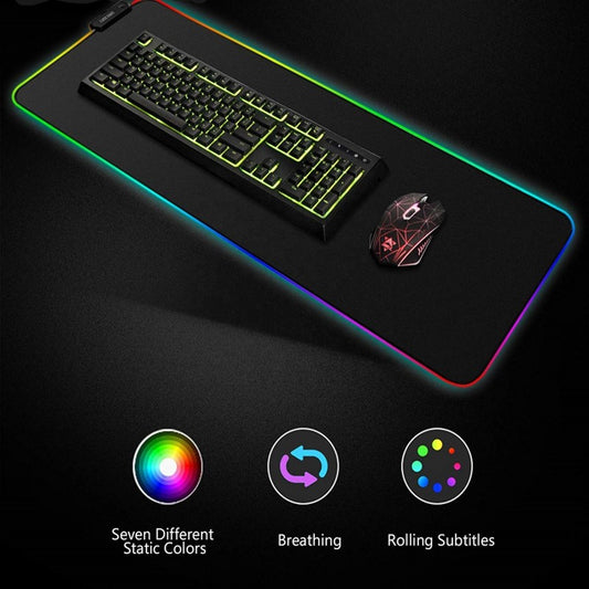 RGB Gaming Mouse Pad with LED Lights