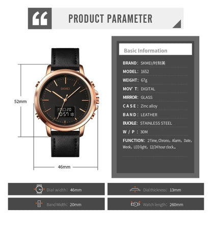 Skmei Men’s Leather Watch