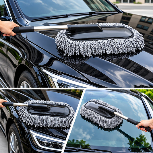 Emporium Bazaar Car Microfiber Cleaning Mop – Soft Car Wash Brush Pakistan