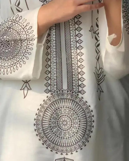 2 Pcs Stitched Saphire Print