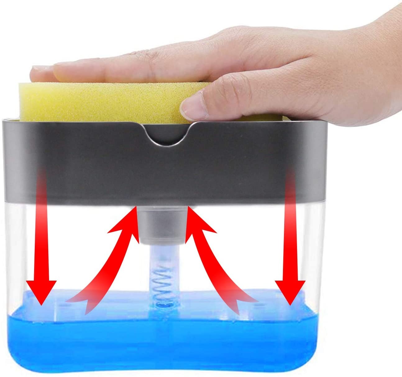 2-in-1 Kitchen Soap Pump Dispenser