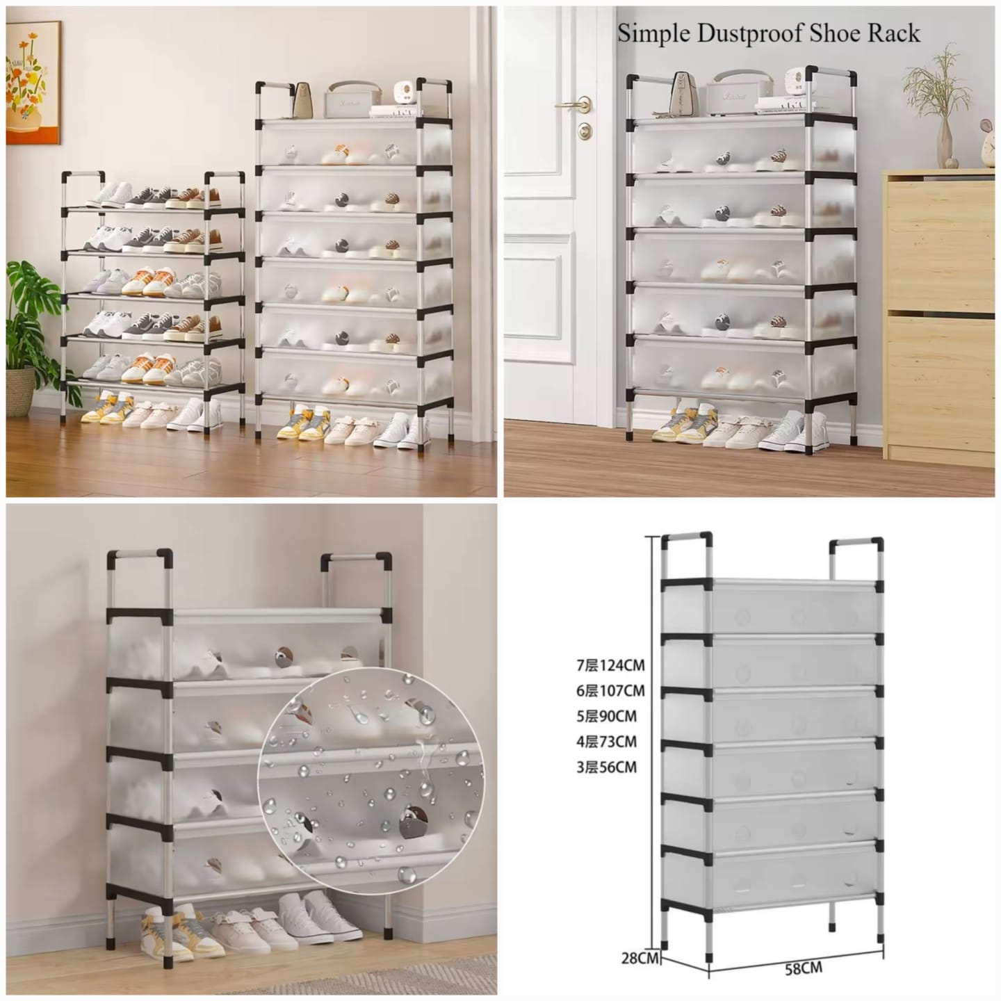 Dustproof Shoe Rack Organizer