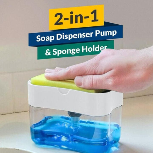 2-in-1 Kitchen Soap Pump Dispenser