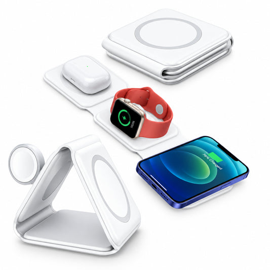 3 in 1 Magnetic Foldable Wireless Charging Station
