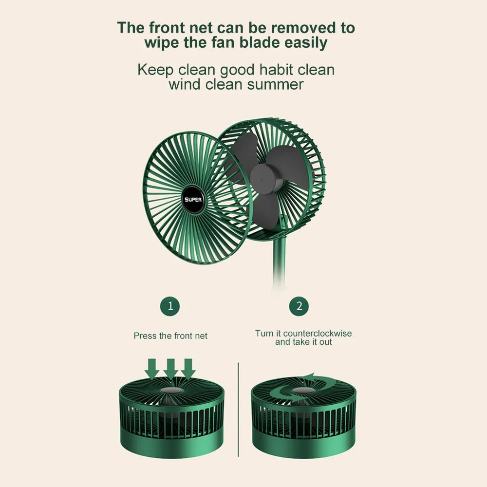 Super Telescopic Folding Fan