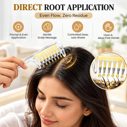 Emporium Bazaar Hair Oil Applicator Comb – Oil Application Along Hair Parting | Pakistan