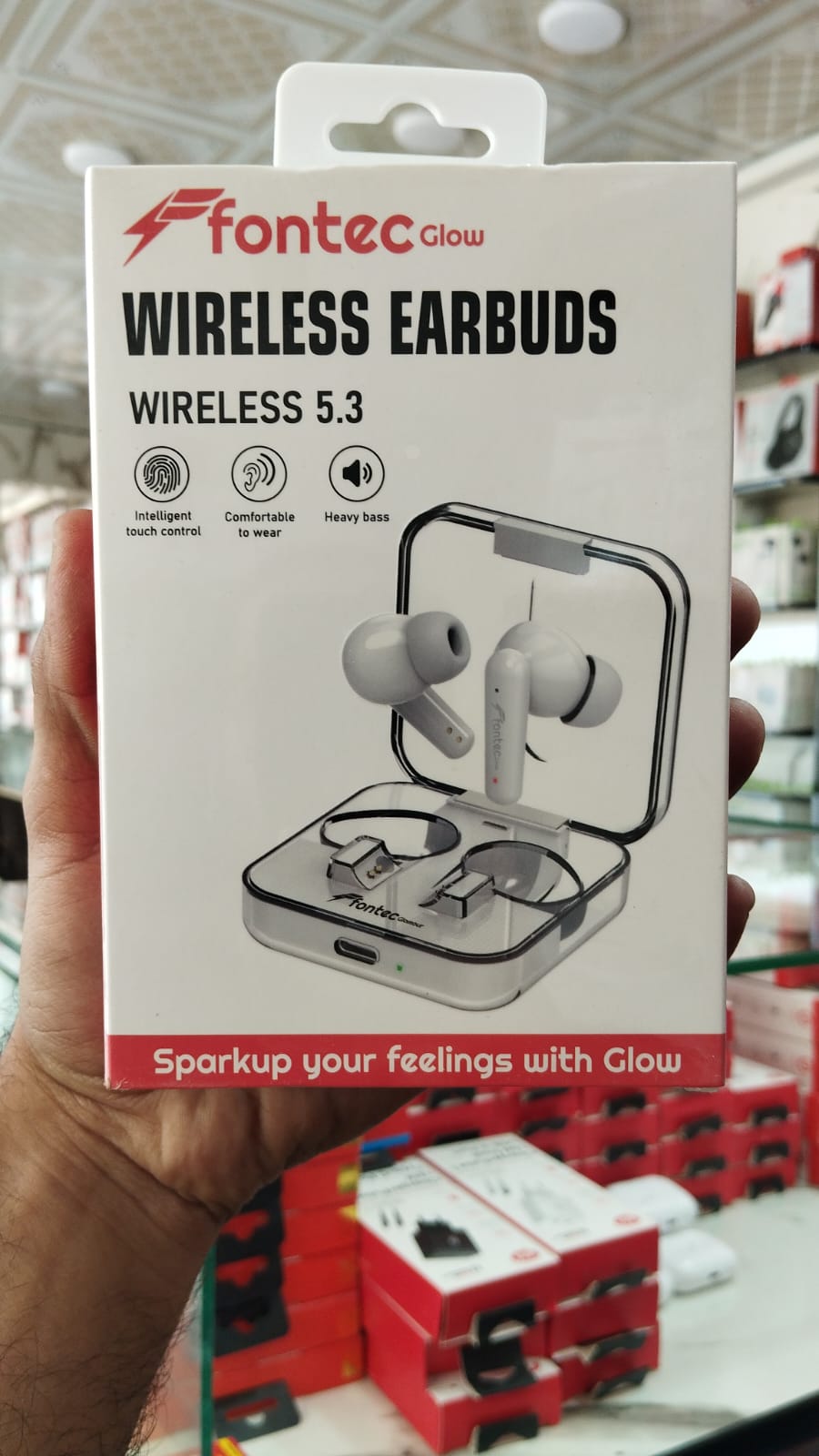Fontec Glow Earbuds With Heavy Bass & Intelligent Touch Control