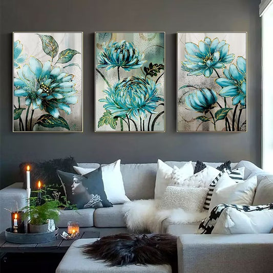 Set of 3 Wall Painting Art