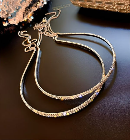 2 Layered Diamonds Headband