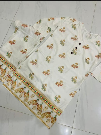 Elephant Print Stitched