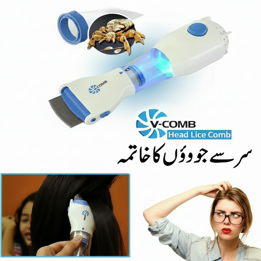 Emporium Bazaar V-Comb Anti Lice Machine – Chemical-Free Electric Juen Remover | Pakistan