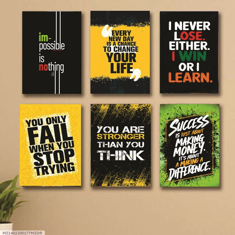 Set of 6 Wall Art Decor