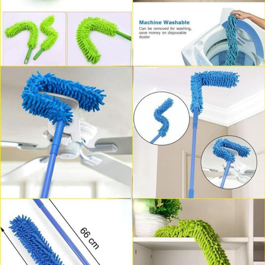 Flexible Microfiber Duster with Telescopic Stainless Steel Handle