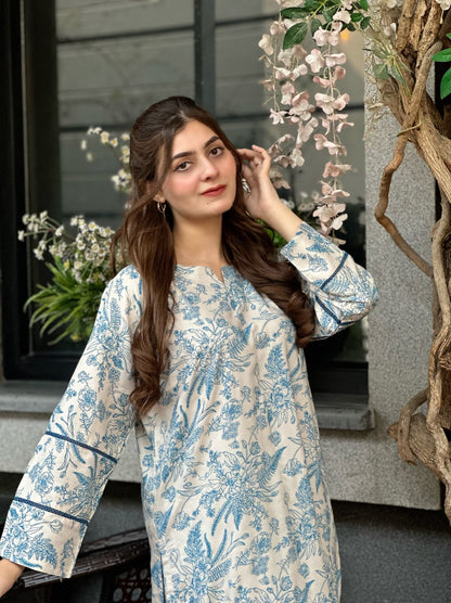 2Pcs Stitched Suit Stone Linen