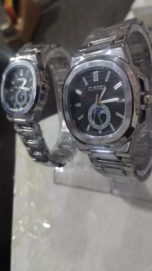Curren Stainless Steel Couple Watch Set