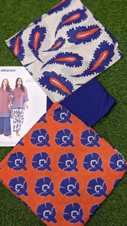 Alkaram Lawn | Unstitched 3 Pcs