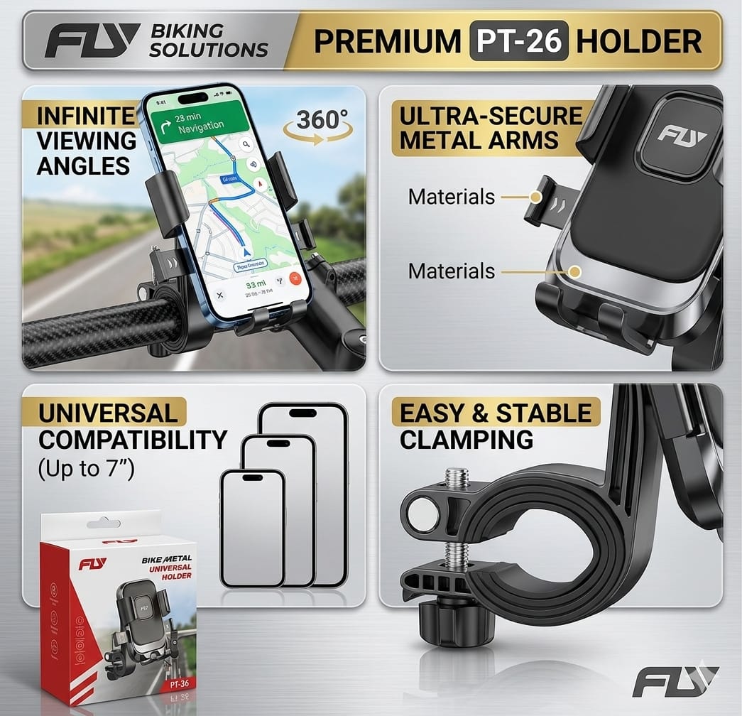 Universal Bike & Motorcycle Phone Mount
