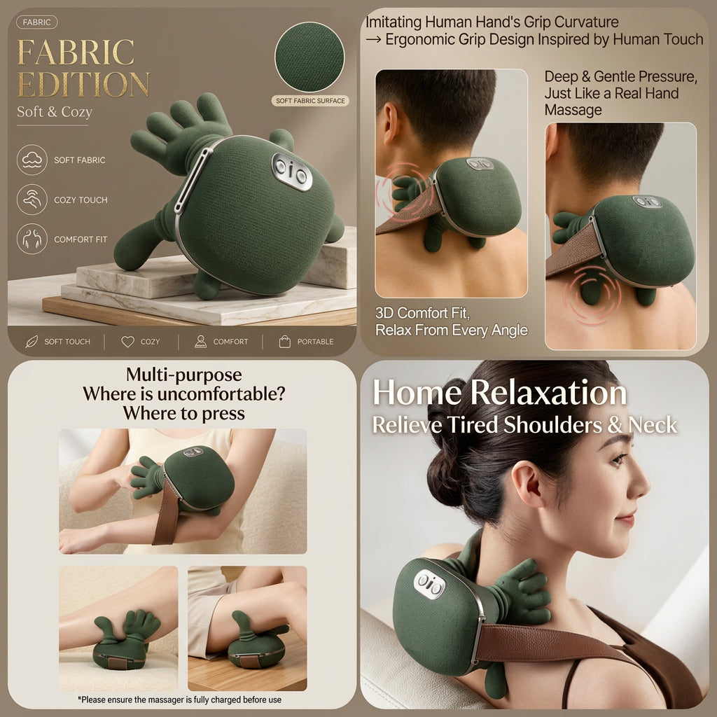 Emporium Bazaar Neck and Shoulder Massager – Soft Fabric Design and Usage Examples | Pakistan