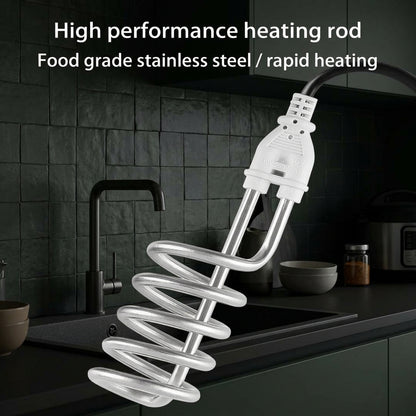 Emporium Bazaar Electric Water Heating Rod – Stainless Steel Coil with White Handle | Pakistan
