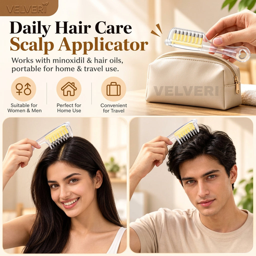 Emporium Bazaar Hair Oil Applicator Comb – Men and Women Using Scalp Massager | Pakistan