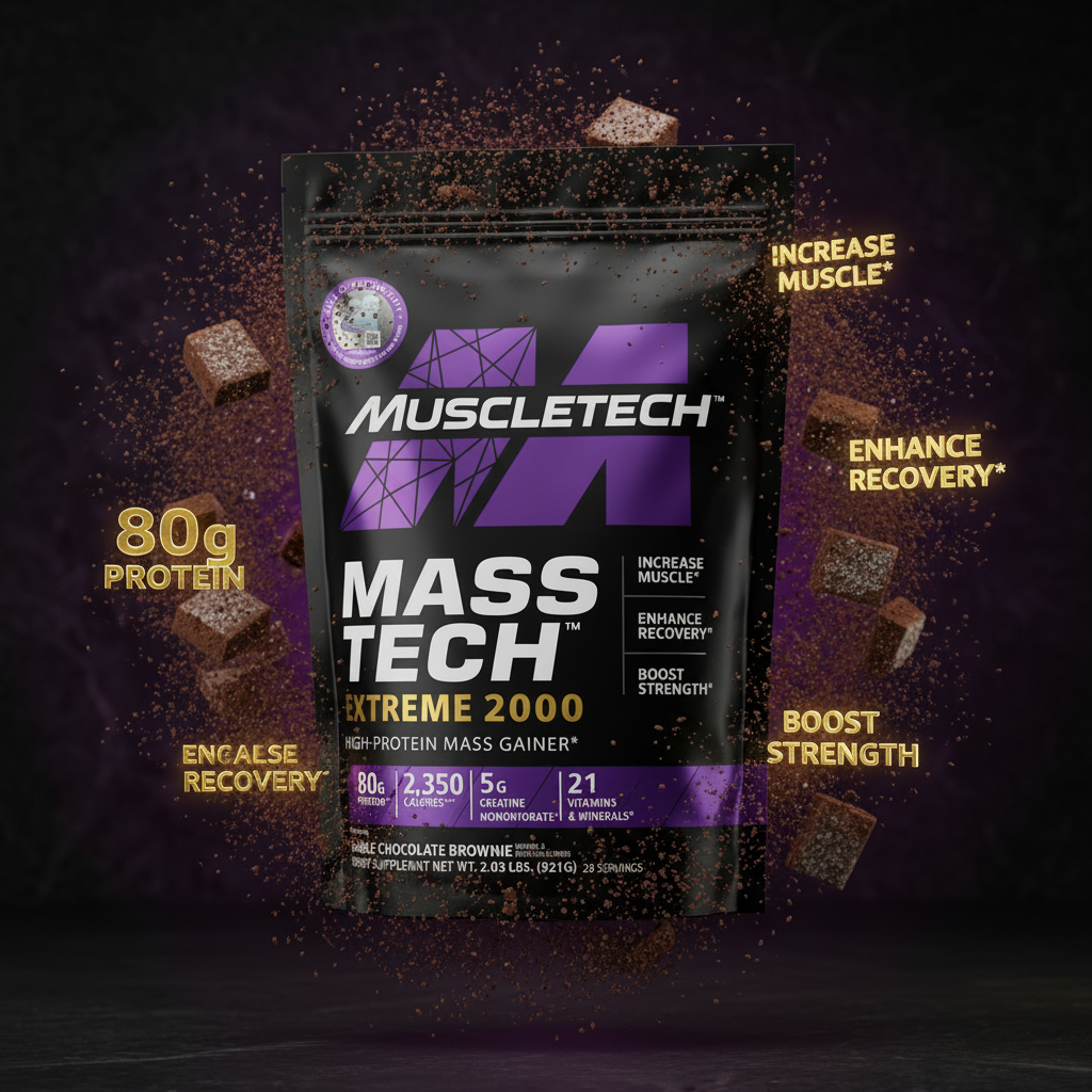 MuscleTech Mass Tech Xtreme 2000 Mass Gainer – 2000 Calories | Emporium Bazaar | Pakistan