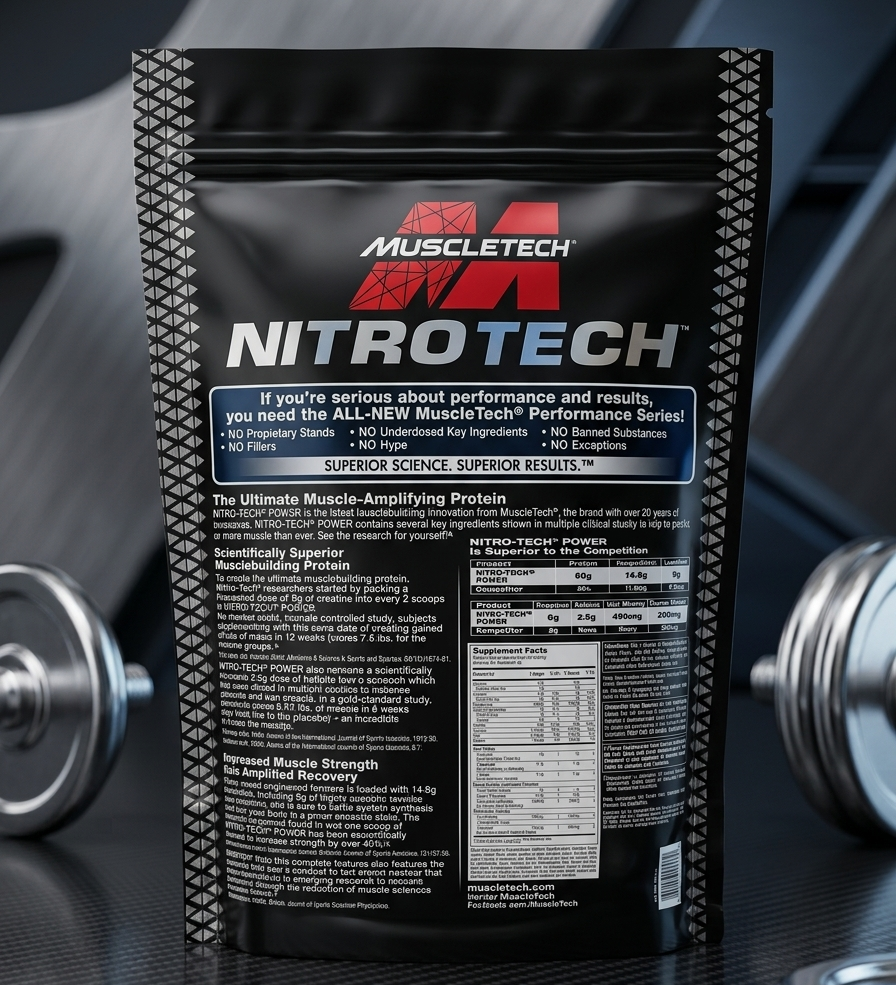 MuscleTech Nitro-Tech 100% Whey Gold Protein 2lbs